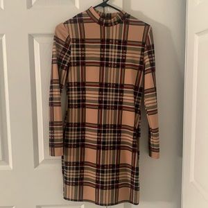 Plaid mini dress size s